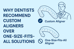 Why Dentists Recommend Custom Aligners Over One-Size-Fits-All Solutions